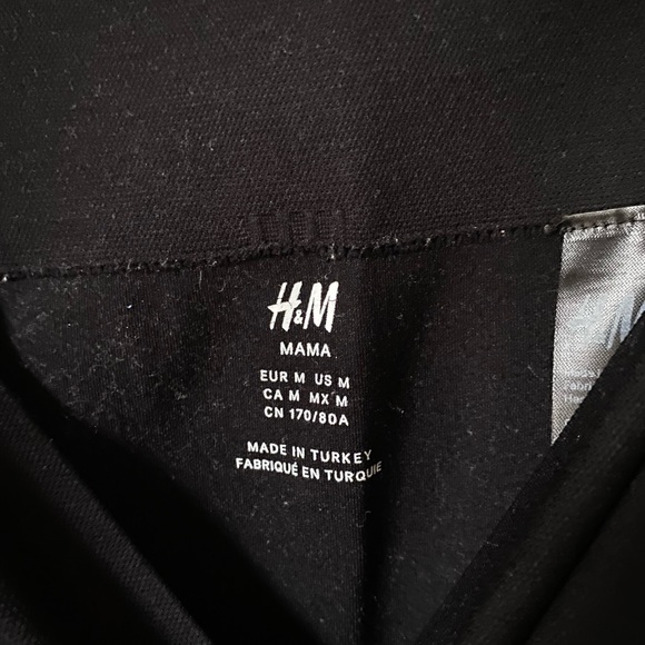 HM Mamma black seamless maternity leggings high waisted stretchy size medium - Picture 4 of 4